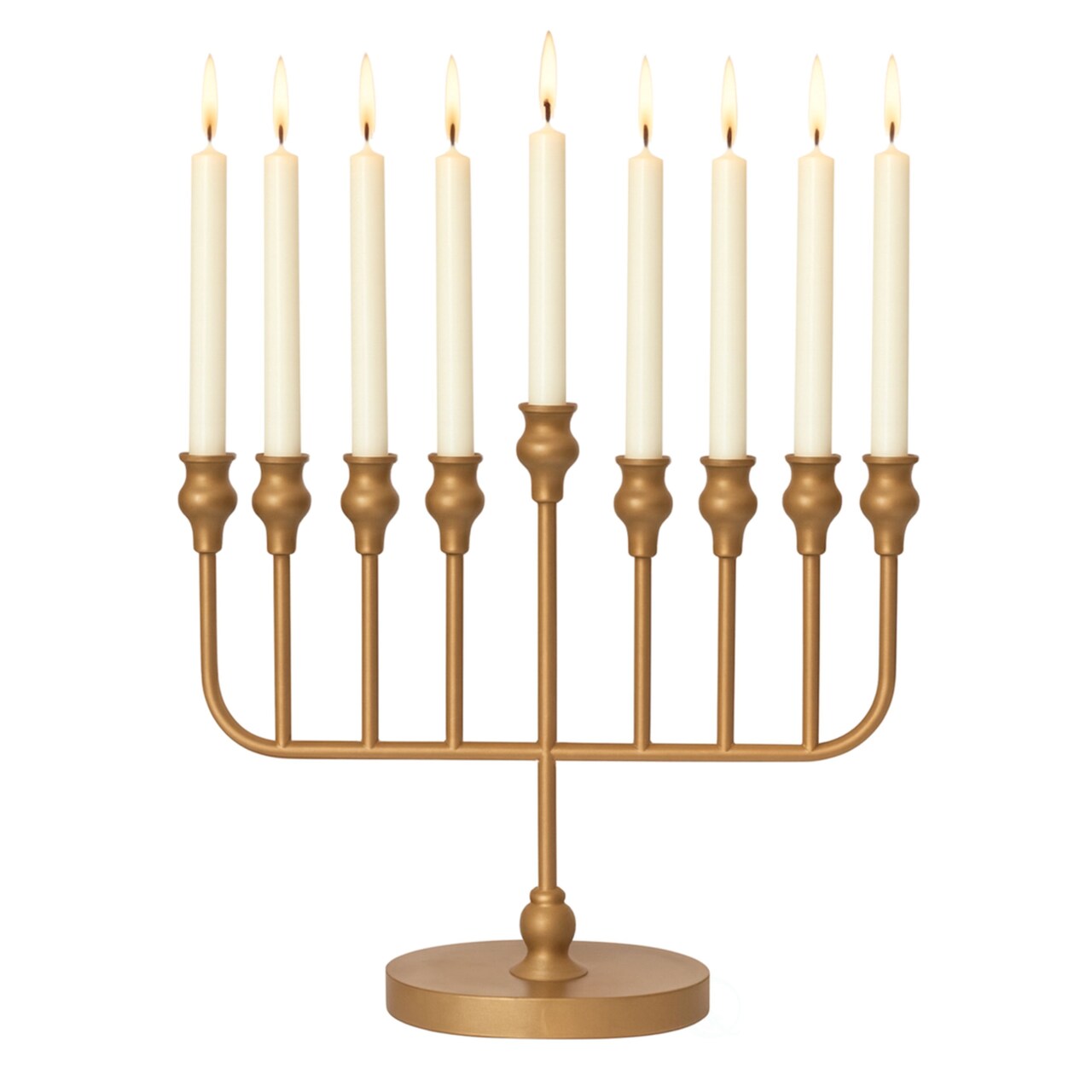 Vintiquewise Wall Mount 9-Branch Hanukkah Menorah Illuminated Display Contemporary Decorative Accent Judaica Centerpiece and Meaningful Gift for Hanukkah Celebrations, Modern Black